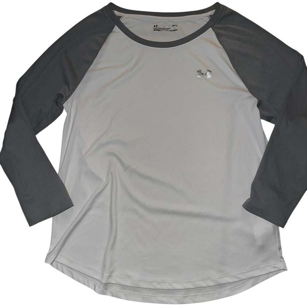 Under Armour Women's Grey and Black T-shirt